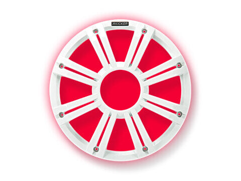 Kicker-45KMG10W-KM/KMF-10"-White-LED-Grille