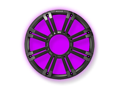 Kicker-45KMG10C-KM/KMF-10"-Charcoal-LED-Grille