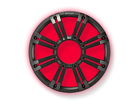 Kicker-45KMG12C-KM/KMF-12"-Charcoal-LED-Grille