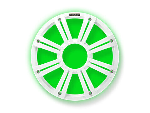 Kicker-45KMG12W-KM/KMF-12"-White-LED-Grille