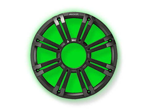 Kicker-45KMG12C-KM/KMF-12"-Charcoal-LED-Grille