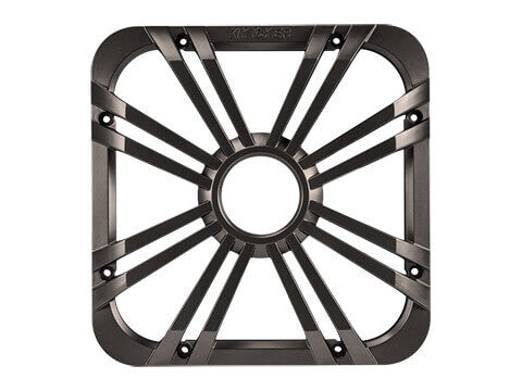 Kicker 11L710GLC - 10" Square Charcoal LED Grille - 10-Inch (25cm) Square Subwoofer Grille for 44L7S10, LED, Charcoal.