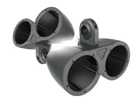 Kicker KMTED Dual 6½” Empty Enclosure Pair - Kicker 12KMTED