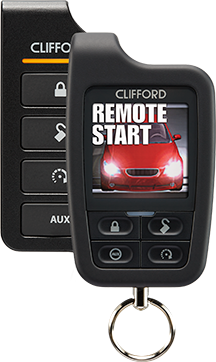 Clifford 5906X: Color OLED Remote Start with 1-Mile Range – Santa