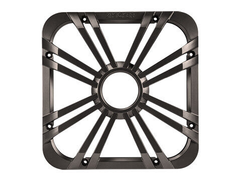 Kicker 11L712GLC - 12" Square Charcoal LED Grille - 12-Inch (30cm) Square Subwoofer Grille for 44L7S12, LED, Charcoal.