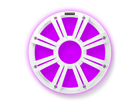 Kicker-45KMG12W-KM/KMF-12"-White-LED-Grille