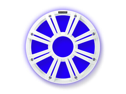 Kicker-45KMG10W-KM/KMF-10"-White-LED-Grille