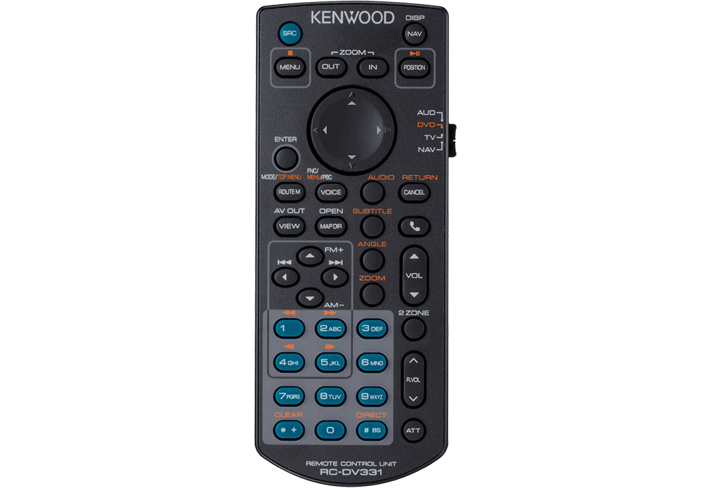 Kenwood KNA-RCDV331 - IR remote controller for multimedia monitor