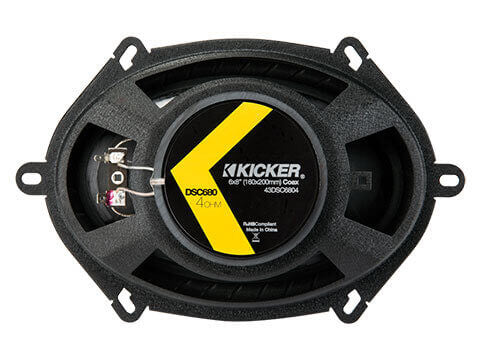 Kicker 43DSC6804 - DS Series 6x8" Coax - DSC680 6x8-Inch (160x200mm) Coaxial Speakers, 4-Ohm