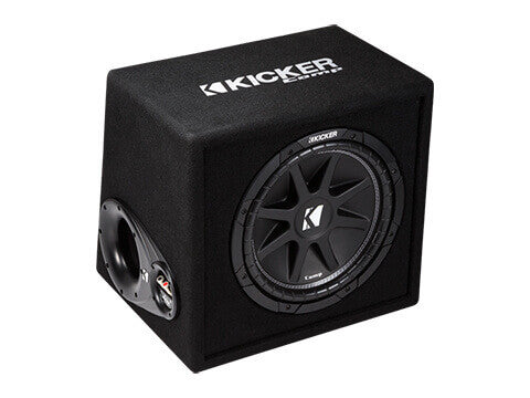Kicker 43VC124 - Vented 12" Comp Enclosure - VC12 Single Comp 12-Inch Sub in Vented Box,  4-Ohm, 150W