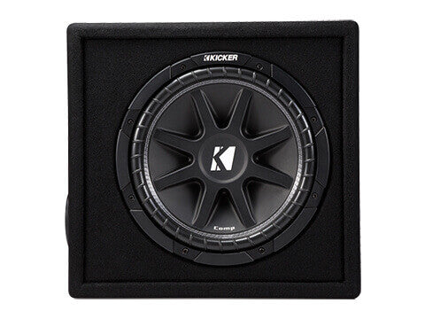 Kicker 43VC124 - Vented 12" Comp Enclosure - VC12 Single Comp 12-Inch Sub in Vented Box,  4-Ohm, 150W
