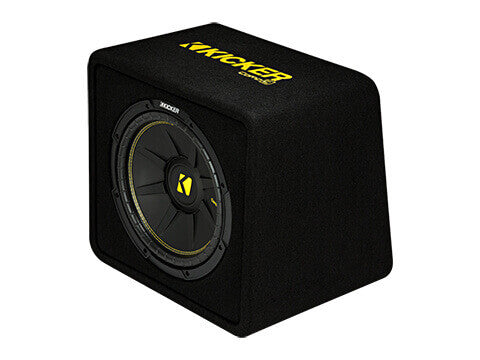 Kicker 44VCWC122 - 12" CompC Enclosure - CompC 12-Inch (30cm) Sub in Vented Enclosure, 2-Ohm, 300W