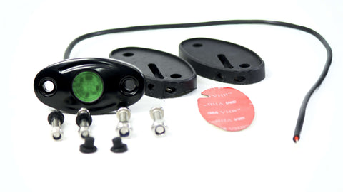 Race-Sport-RSLDPODG-9W/720LM-IP68-LED-Glow-POD-Station-Lights-(Green)-AKA-Rock-Lights-(Each)
